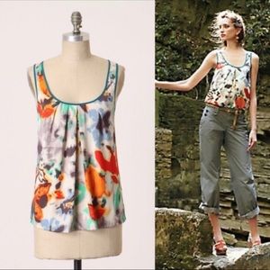 Anthropologie Fei Watercolor Tank Large